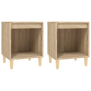 vidaXL Nočn&eacute; stol&iacute;ky 2 ks dub sonoma 40x35x50 cm