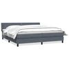 vidaXL Box Spring Posteľ s matracom tmavo&scaron;ed&aacute; 200x210 cm Zamat