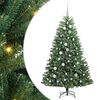 vidaXL Umel&yacute; Skl&aacute;pac&iacute; Vianočn&yacute; Stromček Zelen&aacute; 150 cm PVC a kov