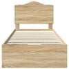 vidaXL R&aacute;m postele Sonoma dub 75 x 190 cm Inžinierske drevo