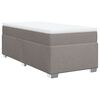 vidaXL Posteľn&yacute; r&aacute;m boxspring s matracom sivohned&yacute; 90x190 cm l&aacute;tka
