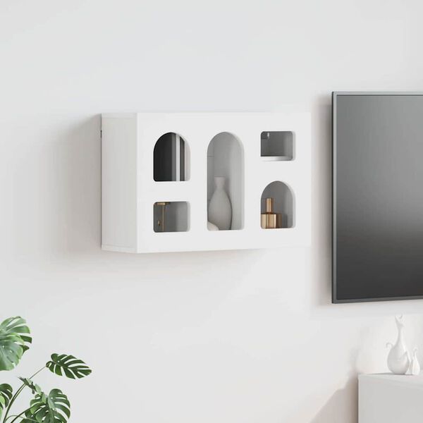 vidaXL Z&aacute;vesn&aacute; skrinka N&aacute;stenn&yacute; Biela 60 x 20 x 40 cm Kompozitn&eacute; drevo