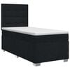 vidaXL Posteľ boxspring s matracom Čierna 90 x 200 cm L&aacute;tka