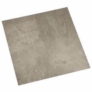vidaXL Samo-lepiace podlahov&eacute; dosky Tmavo&scaron;ed&aacute; a čierna 30,5 x 30,5 cm