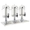 vidaXL Trojit&yacute; z&aacute;sobn&iacute;k na n&aacute;poje z nehrdzavej&uacute;cej ocele 3 x 8 L