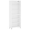 vidaXL Vysok&aacute; skrinka biela 69,5x32,5x180 cm kompozitn&eacute; drevo