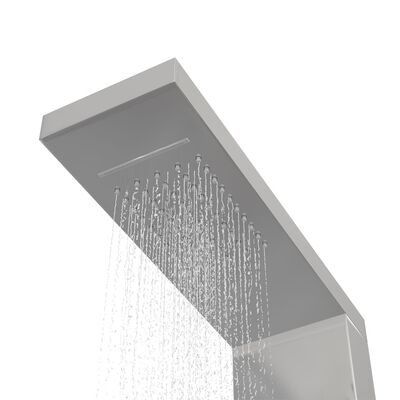 vidaXL Štvorcový sprchový panel z nerezovej ocele