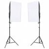 vidaXL Sada do fotoštúdia so svetlami a pozadím