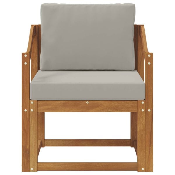 vidaXL Vonkaj&scaron;ia pohovka Mas&iacute;vne ak&aacute;ciov&eacute; drevo a polyester