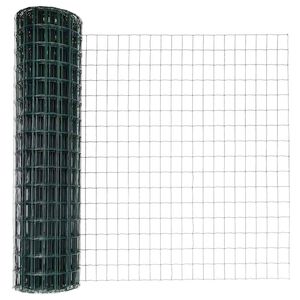 vidaXL Euro oplotenie s pilierom 10 x 1,4 m PVC potiahnut&aacute; oceľ Zelen&aacute;