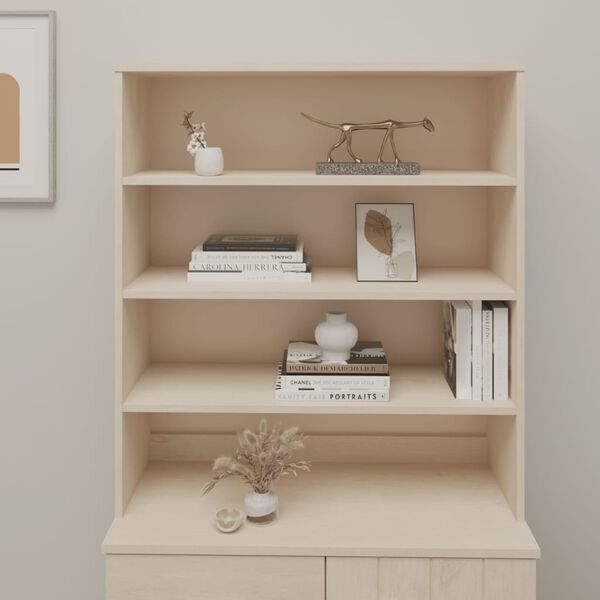 vidaXL Nadstavec na komodu HAMAR, medovo hnedý 90x30x100 cm, borovica