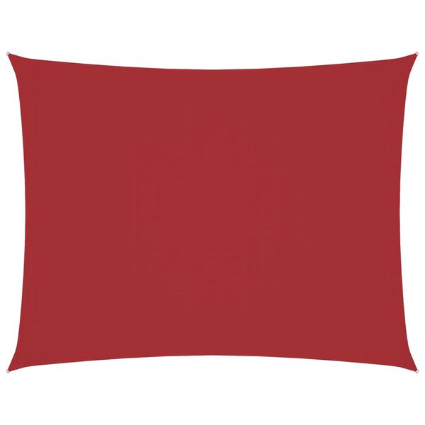 vidaXL Tieniaca plachta oxfordská látka obdĺžniková 3x4,5 m červená
