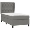 vidaXL Boxspring posteľ s matracom tmavosiv&aacute; 90x190 cm l&aacute;tka