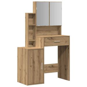 vidaXL Toaletn&yacute; stol&iacute;k Remeseln&yacute; dub 80 x 35 x 132 cm Kompozitn&eacute; drevo