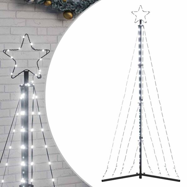 vidaXL LED vianočný stromček 339 LED studená biela 187 cm