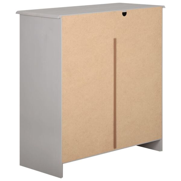 vidaXL Z&aacute;suvkov&aacute; skrinka siv&aacute; 75x35x80 cm mas&iacute;vne borovicov&eacute; drevo