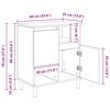 vidaXL Servírovacia skriňa Staré drevo 35 x 60 x 70 cm