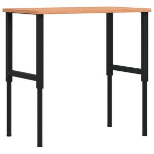 vidaXL Pracovn&yacute; st&ocirc;l 100x60x(71,5-98) cm bukov&yacute; mas&iacute;v obdĺžnikov&yacute;