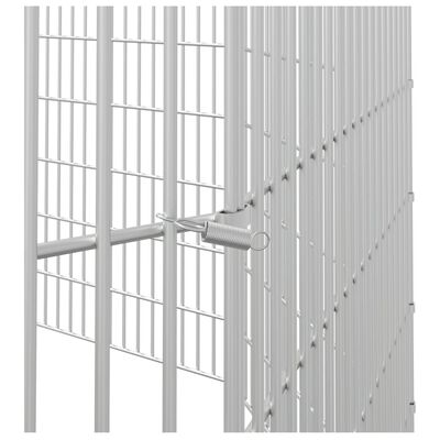 vidaXL 10-panelová klietka pre králiky 54x60 cm pozinkované železo
