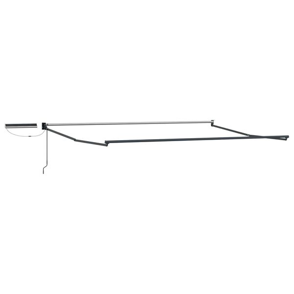 vidaXL Elektrick&aacute; Retrakovateľn&aacute; Mark&iacute;za Červen&aacute; a Biela 4 &times; 3 m