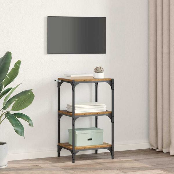 vidaXL Knižnica Star&eacute; drevo 40 x 33 x 70,5 cm