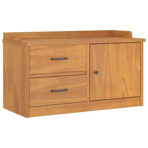 vidaXL Lavica do predsiene SANDNES 87x40x50 cm borovicov&yacute; mas&iacute;v