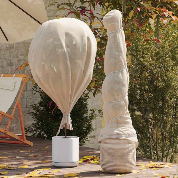 vidaXL Fleece na ochranu rastl&iacute;n pred mrazom B&eacute;žov&aacute; 50 x 3,2 m