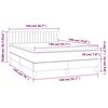 vidaXL Boxspring posteľ s matracom tmavohned&aacute; 140x190 cm l&aacute;tka