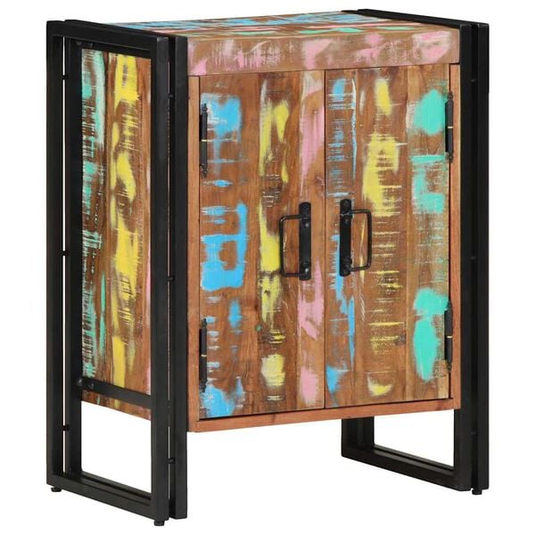 vidaXL Skriňa na top&aacute;nky Viacfarebn&yacute; 56 x 35 x 70 cm Recyklovan&yacute; mas&iacute;v