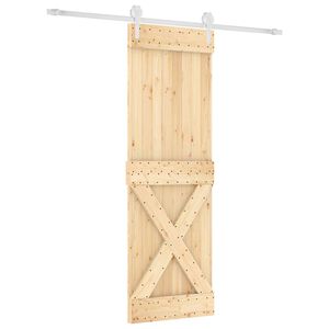vidaXL Posuvn&eacute; dvere 70 x 210 cm Mas&iacute;vne borovicov&eacute; drevo (neupraven&eacute;)