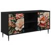 vidaXL TV skrinka BORNE 102 x 33 x 51 cm Čierny dub Kompozitn&eacute; drevo