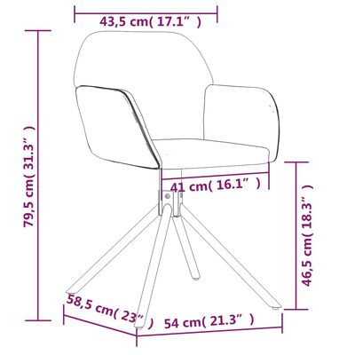 vidaXL Otočné jedálenské stoličky 2 ks tmavozelené zamatové