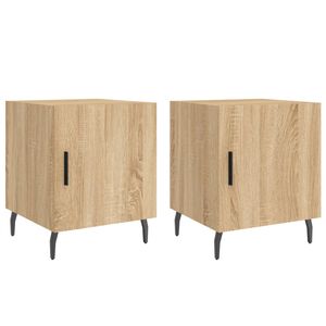 vidaXL Nočn&eacute; stol&iacute;ky 2 ks dub sonoma 40x40x50 cm kompozitn&eacute; drevo