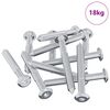 vidaXL Skrutka 1800 ks Strieborn&aacute; M6 x 50 mm Oceľ