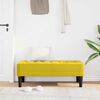 vidaXL lavička Žltá 113 x 57 x 39 cm Zamat