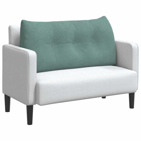 vidaXL Podu&scaron;ka na chrb&aacute;t Morsk&aacute; zelen&aacute; 100 x 24 x 50 cm Zamat