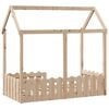 vidaXL R&aacute;m detskej postele domček 70x140 cm mas&iacute;vna borovica