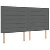vidaXL LED box s pružinami Tmavo &scaron;ed&aacute; 180 x 200 cm l&aacute;tka