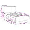 vidaXL R&aacute;m postele Star&eacute; drevo 120 x 200 cm Mas&iacute;vne borovicov&eacute; drevo