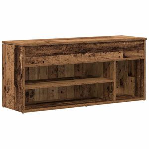 vidaXL Lavička na top&aacute;nky Old Wood 102x30,5x45 cm Engineered Wood