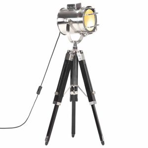 vidaXL Lampa na stat&iacute;ve čierna 69 cm mangovn&iacute;kov&yacute; mas&iacute;v