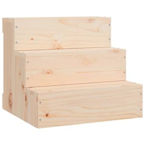 vidaXL Schody pre dom&aacute;ce zvierat&aacute; 40x37,5x35 cm mas&iacute;vna borovica