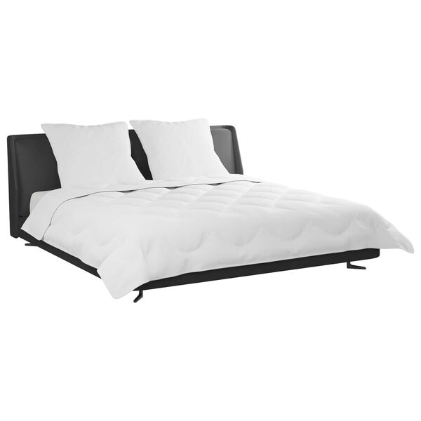 vidaXL Papl&oacute;n s vank&uacute;&scaron;om 3 pcs Biela Mikrovl&aacute;kno