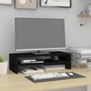 vidaXL Stojan na monitor čierny (52-101)x22x14 cm mas&iacute;vna borovica