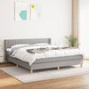 vidaXL Boxspring posteľ s matracom bledosiv&aacute; 180x200 cm l&aacute;tka