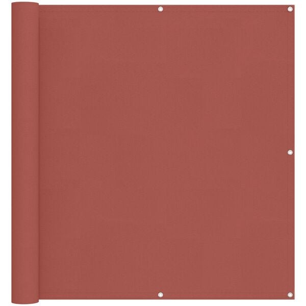 vidaXL Balk&oacute;nov&aacute; obrazovka Tehlov&aacute; 110 x 300 cm Oxfordsk&aacute; l&aacute;tka