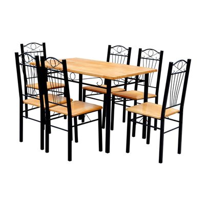 Jedálenský stôl a stoličky, mierne hnedá farba