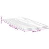 vidaXL Matracov&aacute; podložka Biela 120 x 200 cm Pleten&aacute; tkanina