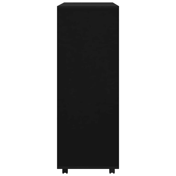 vidaXL &Scaron;atn&iacute;k, čierny 80x40x110 cm, kompozitn&eacute; drevo