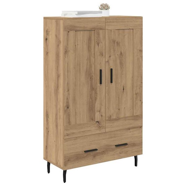 vidaXL Highboard Remeselný dub 69,5 x 31 x 115 cm Kompozitné drevo